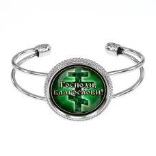 Браслет металлический, цвет серебро, Господи, Благослави! C1009034