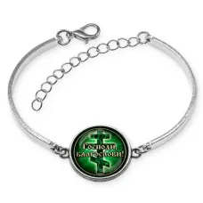 Браслет металлический, цвет серебро, Господи, Благослави! C1009046