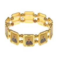 Христианский браслет Матрона Московская, цвет золотой BS013-6