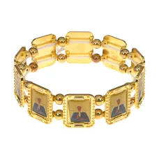 Христианский браслет Матрона Московская, цвет золотой BS013-6