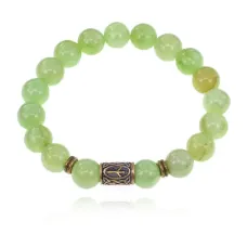 Браслет со славянской руной Чернобог и синт.камнем Оникс BSRK-02-26