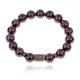 Браслет со славянской руной Алатырь и нат.камнем Гранат BSRK-03-06