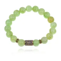 Браслет со славянской руной Алатырь и синт.камнем Оникс BSRK-03-26