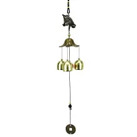 Подвеска музыка ветра Жаба с монетой, 38см MV005