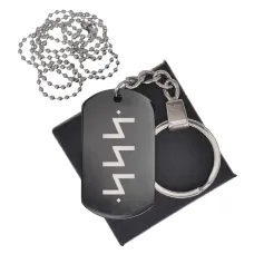 Черный жетон со славянской формулой Сила BKZB-637