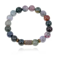 Браслет со славянской руной Треба и нат.камнем Яшма BSRK-07-25