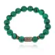 Браслет со славянской руной Сила и синтетическим камнем Малахит BSRK-08-12