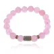 Браслет со славянской руной Берегиня и нат.камнем Розовый кварц BSRK-10-15