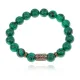 Браслет со славянской руной Рок и синтетическим камнем Малахит BSRK-13-12