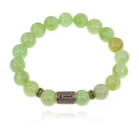 Браслет со славянской руной Перун и синт.камнем Оникс BSRK-16-26