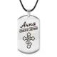 Именной жетон на шнурке Анна ACZ-833