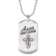 Именной жетон на цепочке Алла ACZ2-830