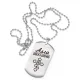 Именной жетон на цепочке Алла ACZ2-830