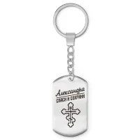 Именной брелок-жетон Александра BKZ-822