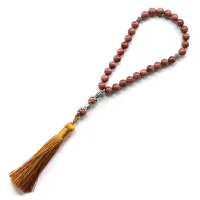 Четки из натурального камня Коричневый авантюрин 8мм христианские 25см