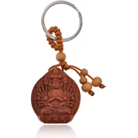 Брелок Тысячерукая Гуаньинь из красного дерева BK032-71