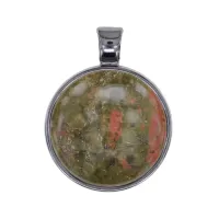 Амулет с камнем Унакит ALE1503