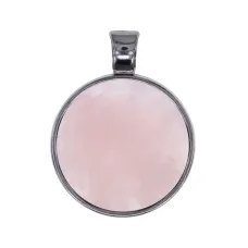 Амулет с камнем Розовый кварц ALE1508