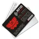 Защитная RFID-карта Лотос, металл RF010