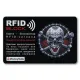 Защитная RFID-карта Череп, металл RF019