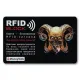 Защитная RFID-карта Демон, металл RF032