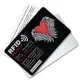 Защитная RFID-карта Сердце Ангела, металл RF033