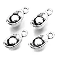 Подвеска для бижутерии Слиток 12х6мм, цвет серебр. FP2037