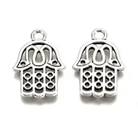 Подвеска для бижутерии Хамса 21х15мм, цвет серебр. FP2001