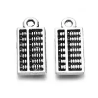 Подвеска для бижутерии Счеты 19х9мм, цвет серебр. FP2021
