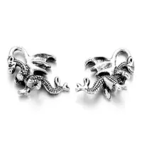 Подвеска для бижутерии Дракон 15х21мм, цвет серебр. FP2025