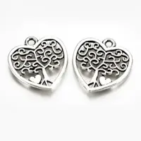 Подвеска для бижутерии Дерево любви 18х17мм, цвет серебр. FP2006