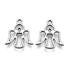 Подвеска для бижутерии Ангел 20х17мм, цвет серебр. FP2005