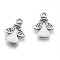Подвеска для бижутерии Ангел 18х13мм, цвет серебр. FP2017