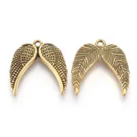 Подвеска для бижутерии Крылья ангела 21х19мм, цвет золот. FP2043