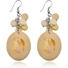 Серьги Овал, 65х25х10мм UD158