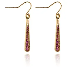 Серьги Капля, цвет розовый UD160-p