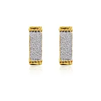 Серьги Прямоугольник, 10х5х10мм UD162