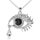 Кулон с цепочкой Глаз, 40х35мм, цвет серебряный BJK087-02