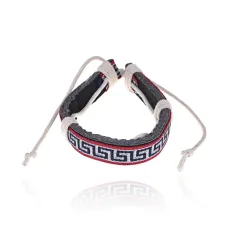 Браслет из натуральной кожи с орнаментом BS026-23