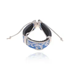 Браслет из натуральной кожи с орнаментом BS026-25