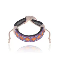 Браслет из натуральной кожи с орнаментом BS026-27