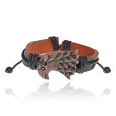 Браслет Орел из натуральной кожи, 1 см BS037-23