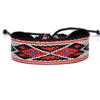 Плетеный браслет Ромб, 20мм BS590