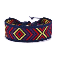 Плетеный браслет Ромб, 20мм BS593