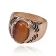 Кольцо с натуральным камнем Тигровый глаз, размер 10 KL323-10