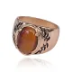 Кольцо с натуральным камнем Тигровый глаз, размер 9 KL323-09