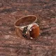 Кольцо с натуральным камнем Тигровый глаз, размер 9 KL323-09