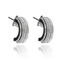 Серьги Дуга, цвет серебряный UD168