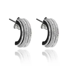 Серьги Дуга, цвет серебряный UD168