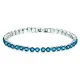 Браслет со стразами, цвет бирюзовый, 200х4мм 1A0019-1